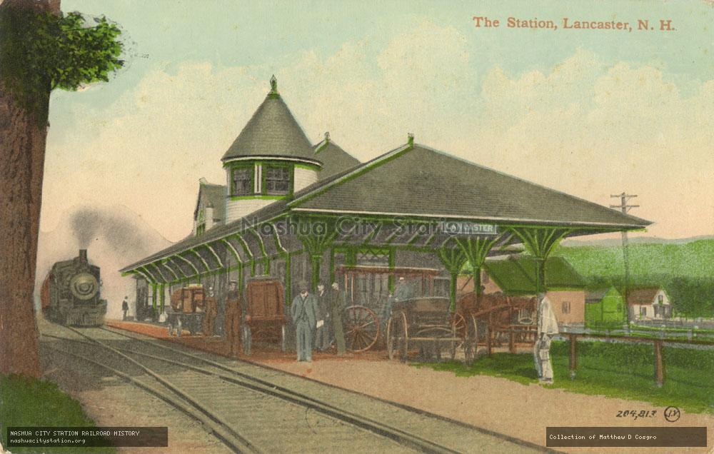 Postcard: The Station, Lancaster, New Hampshire